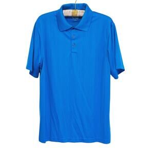 Mizuno Mens Performance Golf Polo Shirt Medium Blue Performance Country Club